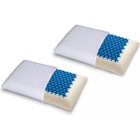Oreillers en mousse mémoire - hautement respirant et massant ‘blue2air – 40x70cm