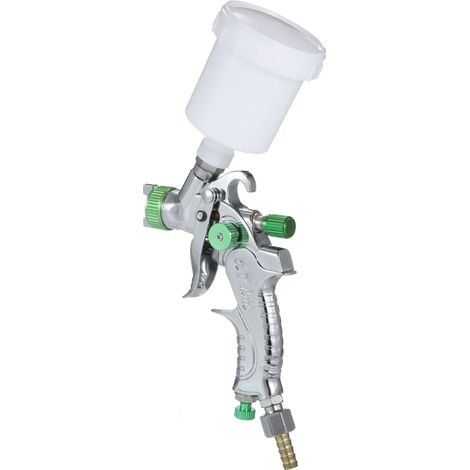 Mini pistola de pintura de alimentación por gravedad, con depósito de pintura de 100 ml y boquilla de 1 mm para pintar coches, muebles y paredes. (1/5)