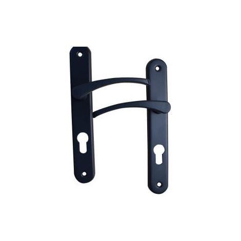 Poignée de porte intérieure LISEA gris RAL 7016 trou cylindre (1/2)