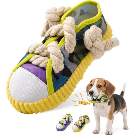 Jouet Couineur Durable pour Chien, Jouets de Chien Grincement, Jouet Interactif pour Chiens de Petite Moyenne pour ÉViter Les Comportements Destructeurs (1/5)