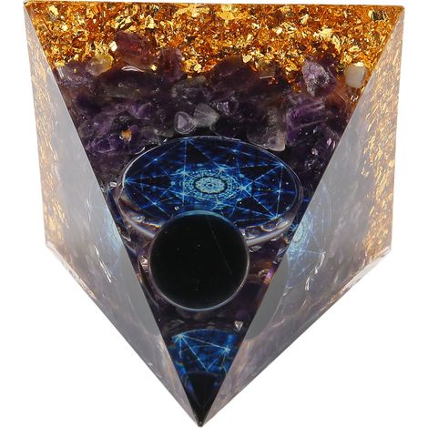 Pyramide de Cristal Élégante pour Décoration de Bureau, Salon et Chambre (1/5)