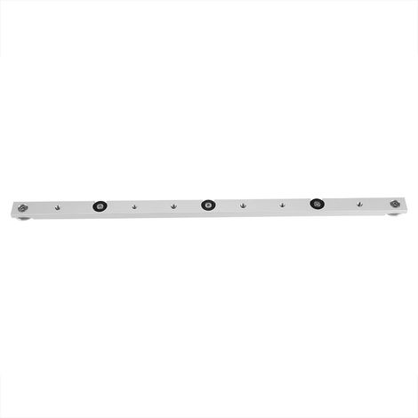 Eosnow Barre d'onglet en alliage d'aluminium, Table coulissante, tige de jauge de scie, outil de travail du bois, Durable en utilisation 450mm (1/5)
