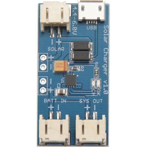 Chargeur Solaire Mini CN3065 pour Batterie Lithium 3.7V, Module de Charge Lipo avec Protection, Panneau Photovoltaïque 5V, Carte Électronique Compacte (1/5)