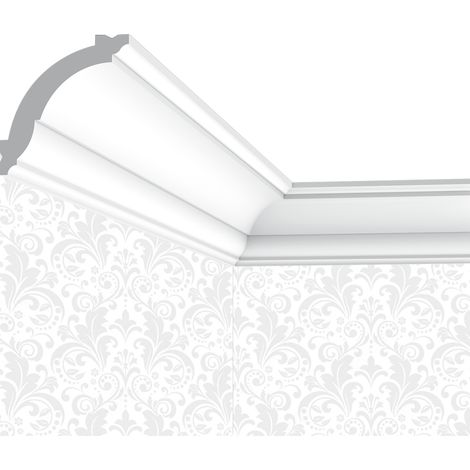Corniche plafond Cimaises et Plus C05 - 7x7x200cm (h x p x L) - moulure décorative polyuréthane (1/4)