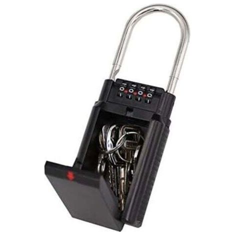 Ulisem Key Box with Lock, Coded Key Box, Combination Storage Box, Secure Key Storage, Selectable Access, Suitable for Elderly Friends and Relatives (1/4)
