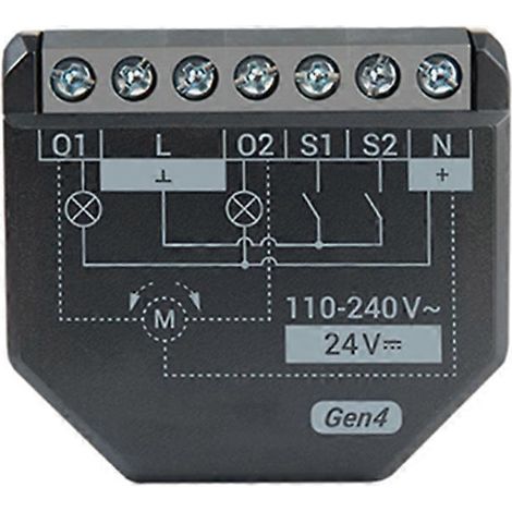 Interrupteur intelligent 2 canaux Zigbee Gen4 2PM, rideaux Matter Control, compteur d'énergie Nlinds pour Alexa, HomeKit et Google Home. (1/5)