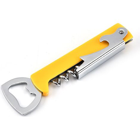 Corkscrew - Stainless Steel Wine And Beer Opener - Keychain Design - For Home Bar And Outdoor Use - 1 Piece (1/5)