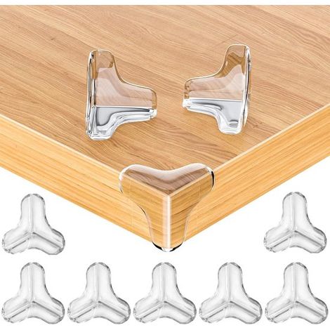 Paquete de 20 protectores de esquinas para bebés，protectores de esquinas transparentes，para cubrir los bordes afilados de muebles y mesas (1/5)