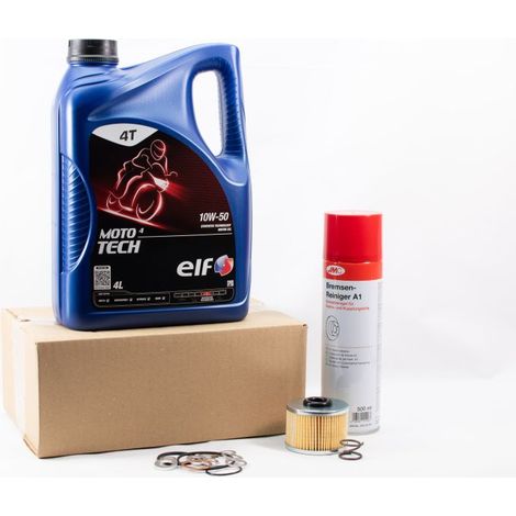 Kit Entretien Vidange Standard pour MOTO GUZZI V100 1000 MANDELLO de 2022 à 2024 - ELF MOTO 4 TECH 10w50 4L