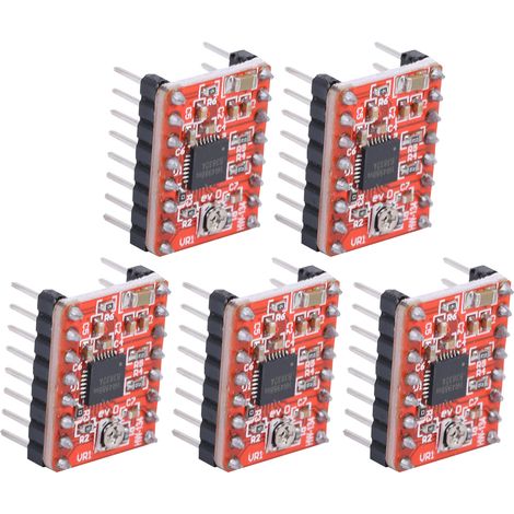 5 Pièces Pilote Moteur Pas à Pas A4988 Compatible avec Ramps 1.4, Pièces de Rechange pour Imprimante 3D (1/5)