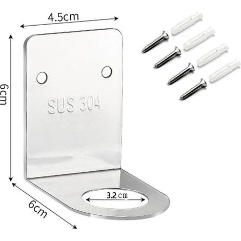 (hook-silver-500ml) Flacon distributeur de savon noir mat pour douche, rechargeable pour shampoing, après-shampoing et gel douche, avec étiquette en bois (1/5)