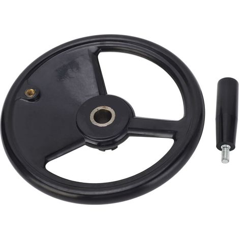 250mm Machine Tool Handwheel, Engineering Plastic Milling Handwheel, Round Shape for Lathes and Grinders (1/5)