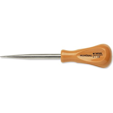 SPUNTONE A PUNTA TONDA IMPUGNATURA ACETATO Ø 8 x 125 mm MUNDIAL (1/2)