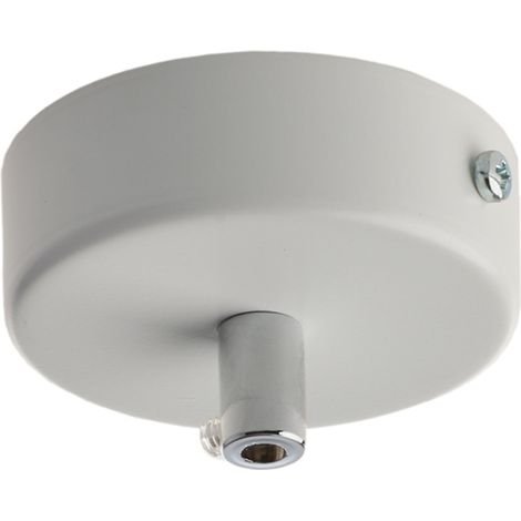 Rosone 1 Luce In Ferro Laccato Bianco Diametro 8 Cm (1/2)