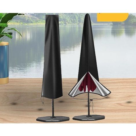 Housse de Parasol Imperméable Tige télescopique Fermeture éclair Couverture de parasol 19030 cm (1/5)
