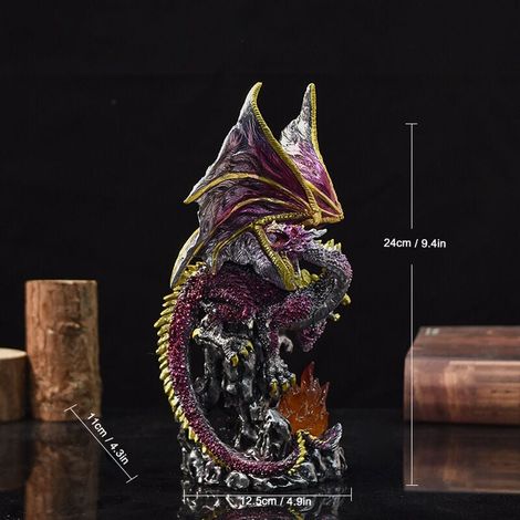 Ornements de crâne de dragon en résine de lave, décoration d'Halloween pour la maison, modèle de base (1/2)