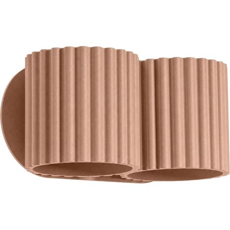 Applique Aura mocca 21x10x12cm Alluminio Sollux (1/5)