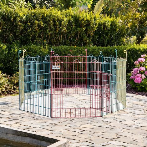 Barrière pour chien multicolor en acero 156 x 156 x 60 cm (1/5)