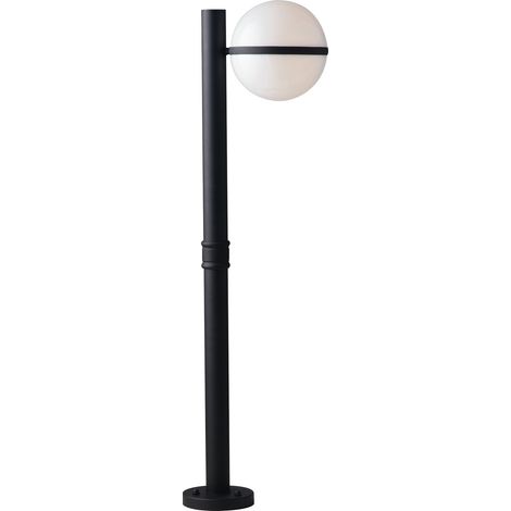 "Paletto ORBIT nero con diffusore bianco (1xE27) IP44" (1/2)