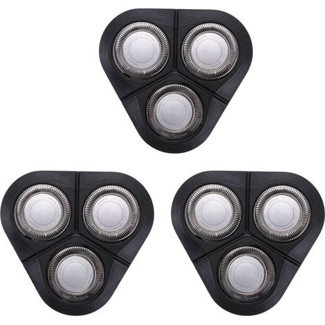 3X TêTe de Rasoir Rechange pour S1010 S1020 S1050 S1060 S1070 SéRie 1000 Lame Coupe (1/4)