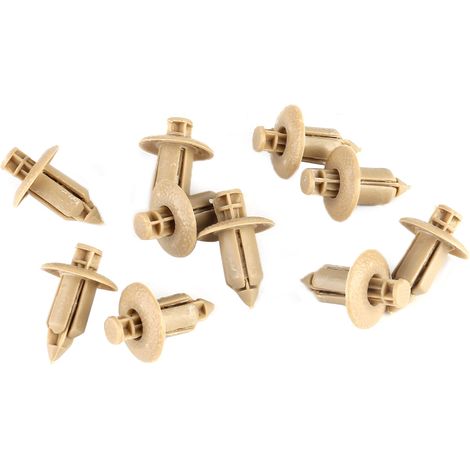 10 Attaches de Garniture de Portière Auto, Rivets de Fixation en Plastique, Lot de 10 Clips pour Panneau de Porte (1/5)