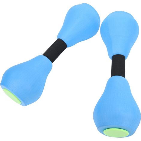 Haltères de piscine en mousse EVA pour aquafitness, natation et entraînement - Bleu (1/5)