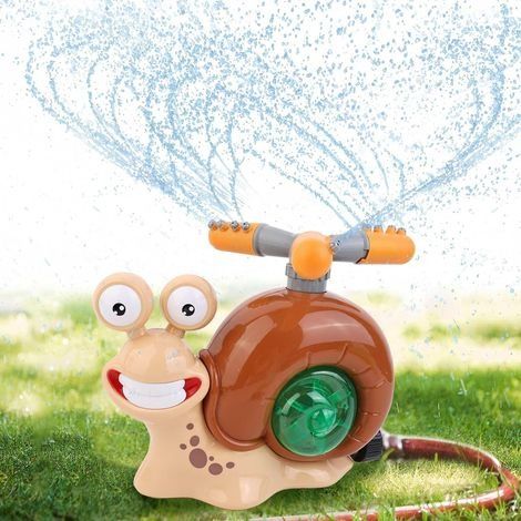 Arroseur d'eau, Jouets D'arrosage pour Enfants, Jouets d'eau D'extérieur pour Enfants avec 2 Accessoires pour Fixation De Tuyau, Jeux D'arrosage pour Extérieur, Pelouse, Jardin (1/5)