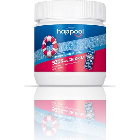 Acrylmed granulato extra clor per combattere alghe, funghi e batteri nelle piscine, 0,4 kg.