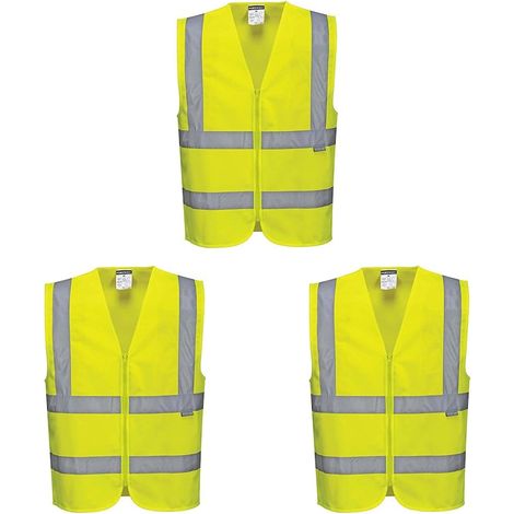 Gilet ad alta visibilità con cerniera Portwest Classe 2 Giallo XXL (1/4)
