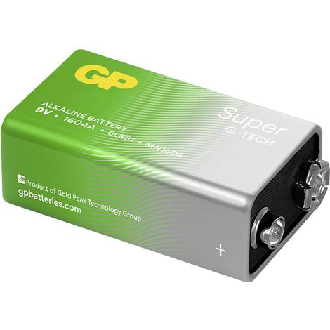 GP Batteries Super Pile 6LR61 (9V) 9 V 1 pc(s) R772642 (1/2)