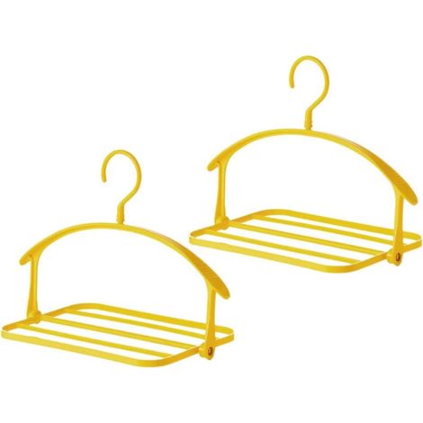 2 Pièces Étendoir Pliant Cintres en Plastique Cintres en Plastique Cintres Pliants Étendoir À Linge Vêtements Étendoir en Plastique Vêtements Cintre (1/4)