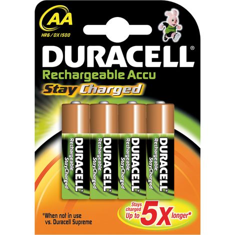 Duracell Stay Charged AA (4pcs) Batería recargable Níquel-metal hidruro (NiMH)