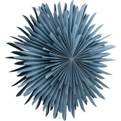 Lampe Suspension Design "Selen" 60cm Bleu (1/5)