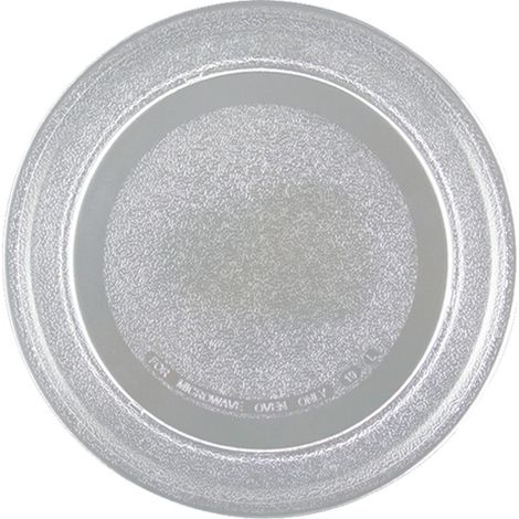 Plateau universel pour micro-ondes Ø 255 mm Ancre lisse Plateau en verre, compatible avec plusieurs modèles. (1/2)
