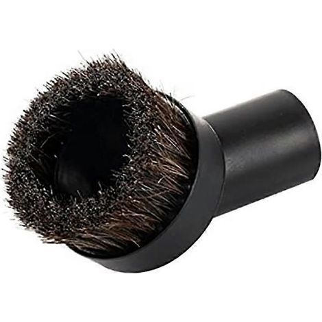 Brosse ronde pour aspirateur 32mm en poils de cheval noir (1/5)