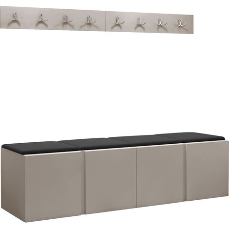 Conjunto para recibidor Pinis VII, Cachemira, 0x0x0cm, Tapiz, Aglomerado laminado, Colocada, Montada en la pared