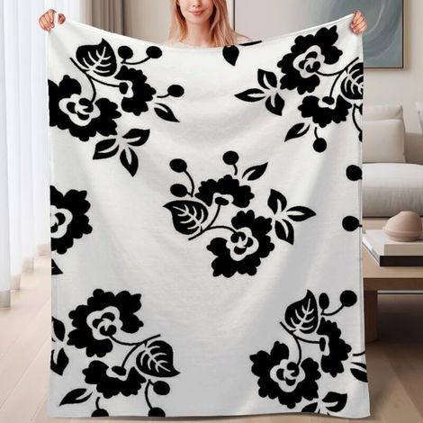 Couverture de lit en polaire chaude et douce en microfibre, légère, jeté de printemps,6080 pouces (1/4)
