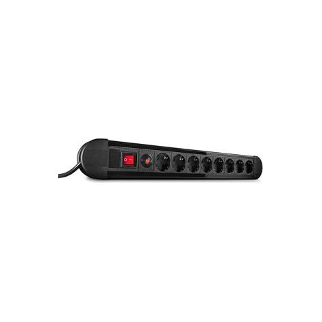 Multiprise Lindy 73104 à 8 prises, pour intérieur, noire
