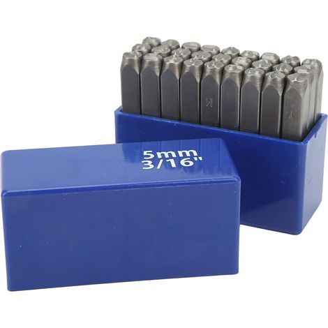 Set of High Carbon Steel Letter Punches, Metal Stamping – 27 Letter Metal Stamping Kit, Jewelry, Arts, Crafts and Sewing/Bead Making (1/5)