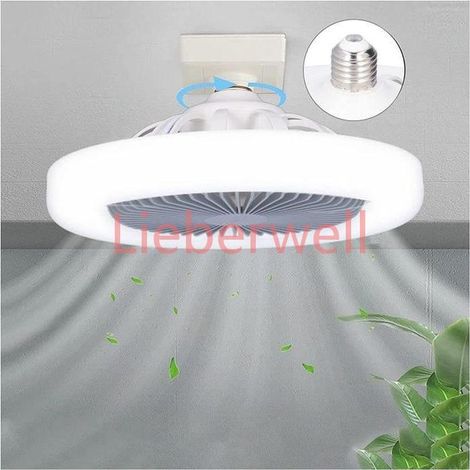 Petit ventilateur de plafond avec lumière E27,30W ventilateurs avec télécommande pour chambre d'enfant A298 (1/4)