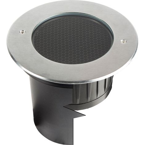 Encastré de sol extérieur ZEPH 3 24V rond inox bleu 6x2W - EUROPOLE - 55364