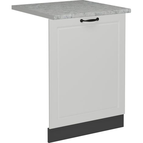 Façade de lave-vaisselle R-Line, Blanc campagne, 60cm , PT Marbre, Vicco (1/4)