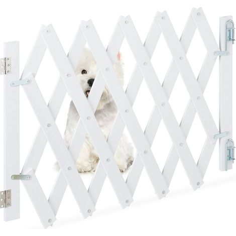 Ausziehbares hundegitter in wei 883082