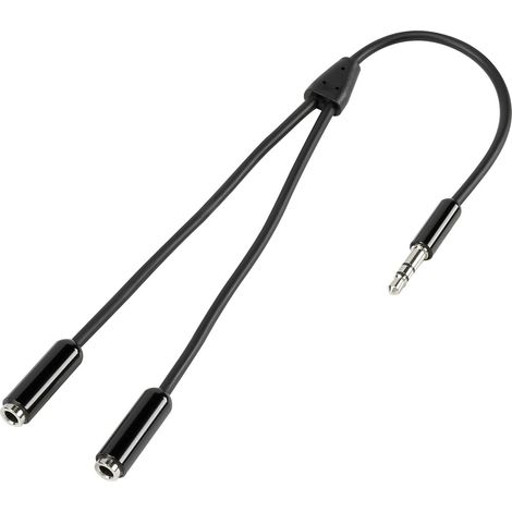 SpeaKa Professional SP-7870032 Klinke Audio Anschlusskabel [1x Klinkenstecker 3.5 mm - 2x Klinkenbuc (1/2)