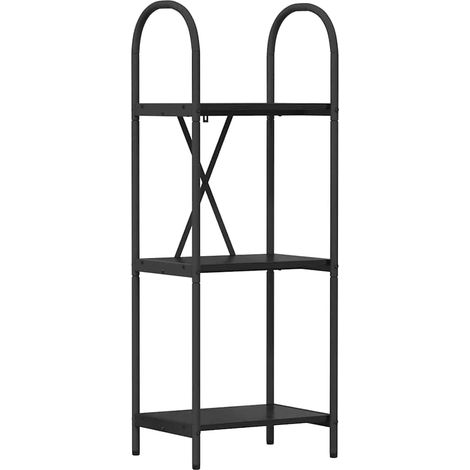 Maison Exclusive - Bücherregal Schwarz Eichen-Optik 40 x 30 x 109