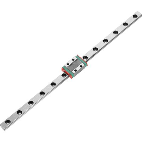 Guide Linéaire du Rail, 260mm LML9B Rail de guidage linéaire, Rail de guidage linéaire mini 260 mm Largeur 9 mm + bloc coulissant pour équipement automatique CNC, équipement de mesure de précision (1/5)