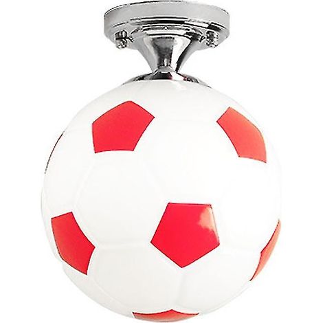 Plafonnier LED en forme de ballon de football de 20 cm, idéal pour une chambre d'enfant, un bar ou une chambre à coucher. (1/3)