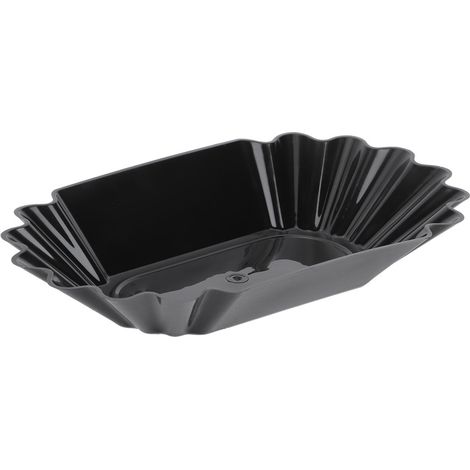 Plateau de présentation en plastique PP de qualité alimentaire pour grains de café, plateau d'échantillons, récipient de rangement, accessoire de cuisine, noir (1/5)