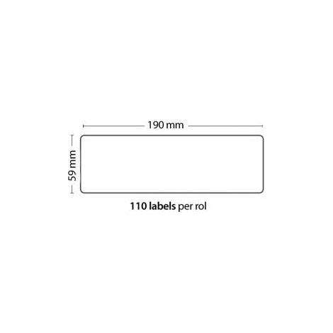 Rollo de 110 Etiquetas Adhesivas tamaño 190mm59mm110 Unidades compatible Dymo99019 (1/2)