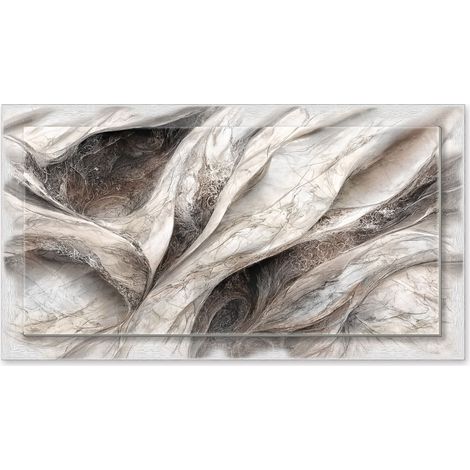 Lupia - Quadro moderno su Tela con Cornice stampata, NEWEXT 75x135 cm FLUID MIX, stampa tela in cotone e cornice legno mdf, soggiorno, camera da letto, cucina, ufficio (1/4)